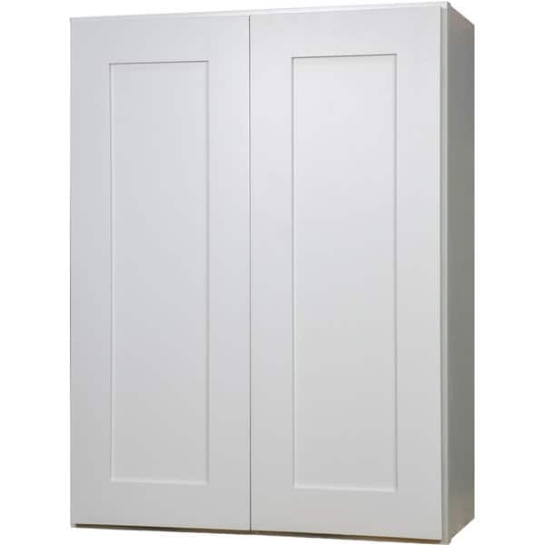 Shop Everyday Cabinets 33 Inch White Shaker Double Door Wall