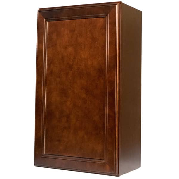 Shop Everyday Cabinets 18 Inch Cherry Mahogany Brown Leo Saddle