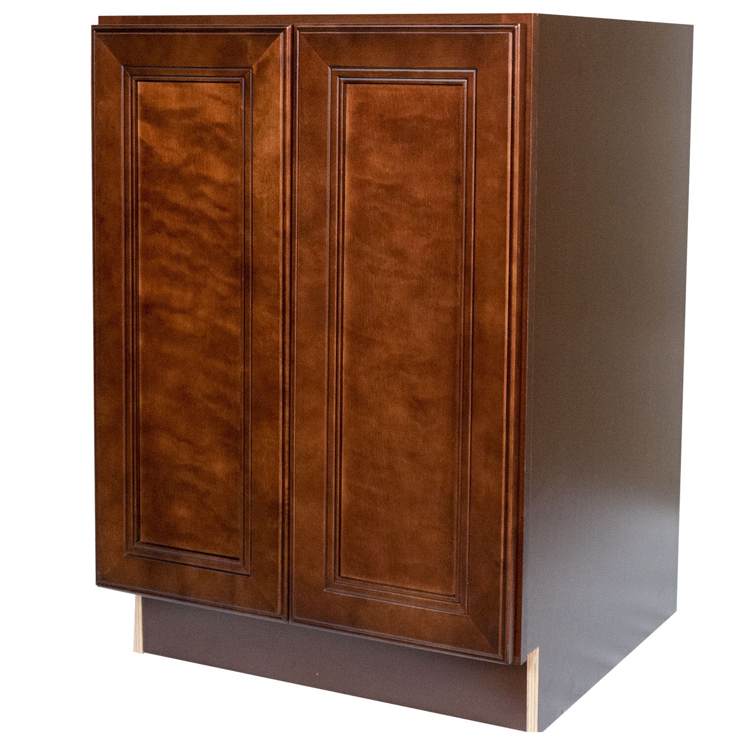 Shop Everyday Cabinets 24 Inch Cherry Mahogany Brown Leo Saddle