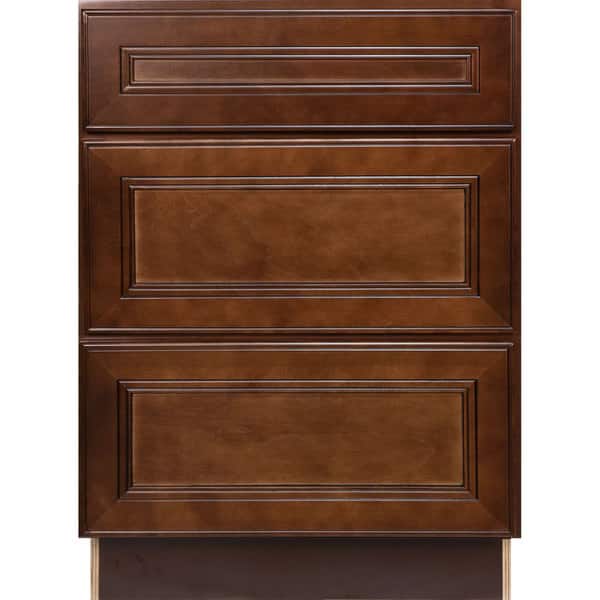 Shop Everyday Cabinets 30 Inch Cherry Mahogany Brown Leo Saddle 3