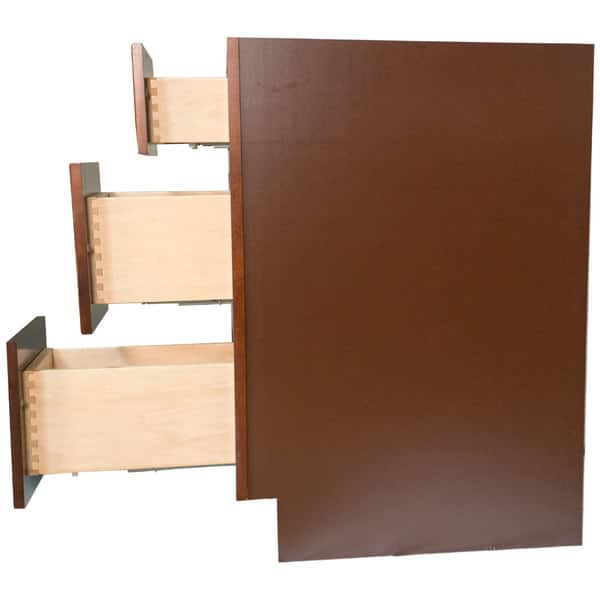 Shop Everyday Cabinets 36 Inch Cherry Mahogany Brown Leo Saddle 3