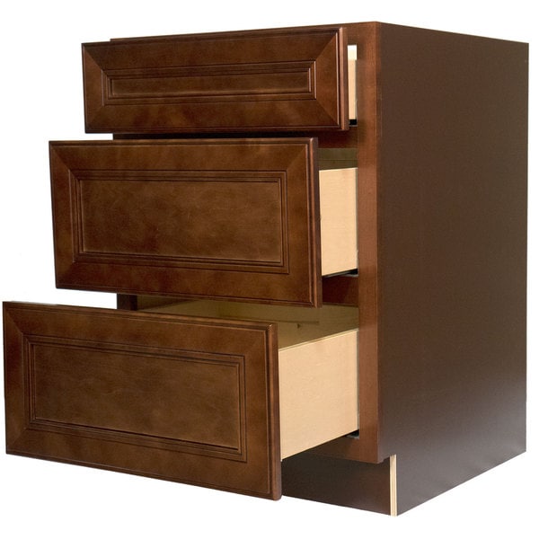 Shop Everyday Cabinets 36-inch Cherry Mahogany Brown Leo ...