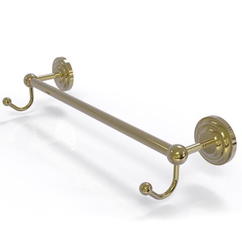 Allied Brass Prestige Que New Collection 18 Inch Towel Bar with Integrated Hooks