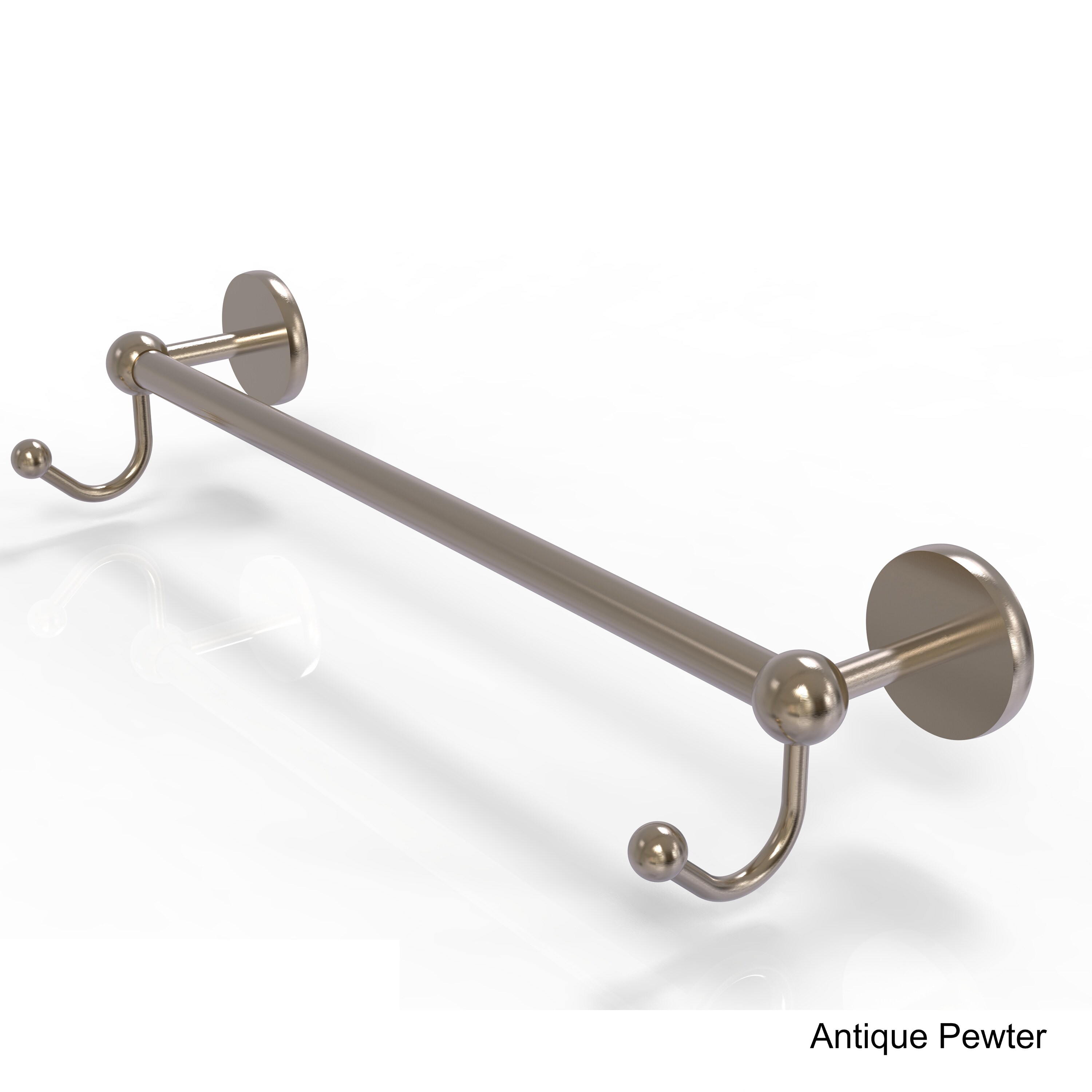 Allied Brass Prestige Skyline Collection 30-inch Towel Bar with Integrated Hooks