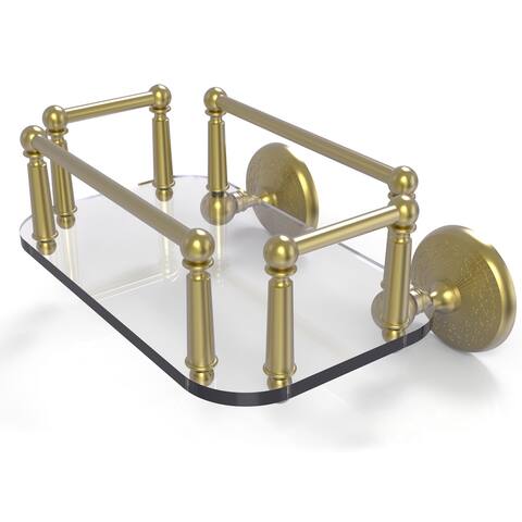 Allied Brass Monte Carlo Collection Wall Mounted Glass Guest Towel Tray