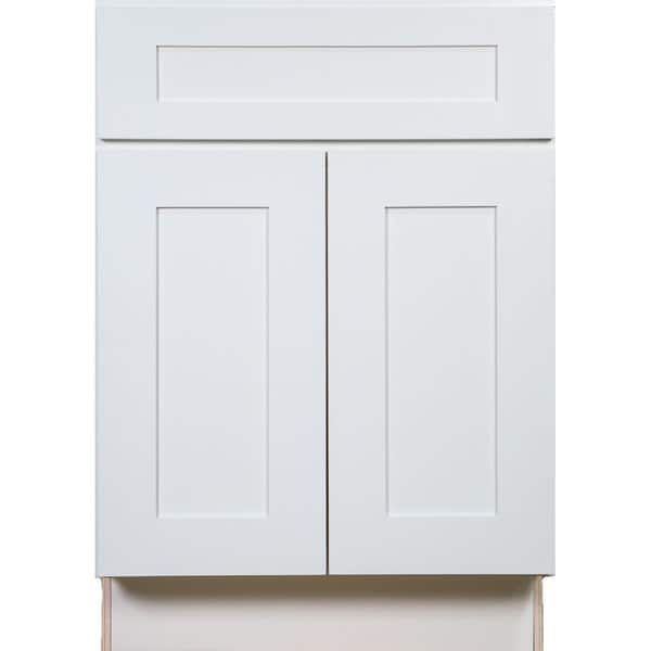 Shop Everyday Cabinets 27 Inch White Shaker Base Kitchen Cabinet