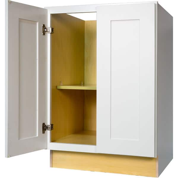 Shop Everyday Cabinets 24 Inch White Shaker Full Height Door Base