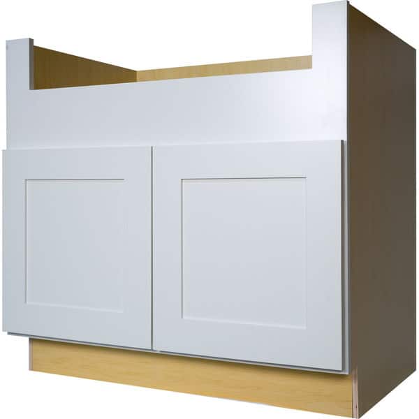 Shop Everyday Cabinets 36 Inch White Shaker Farmhouse Apron Sink