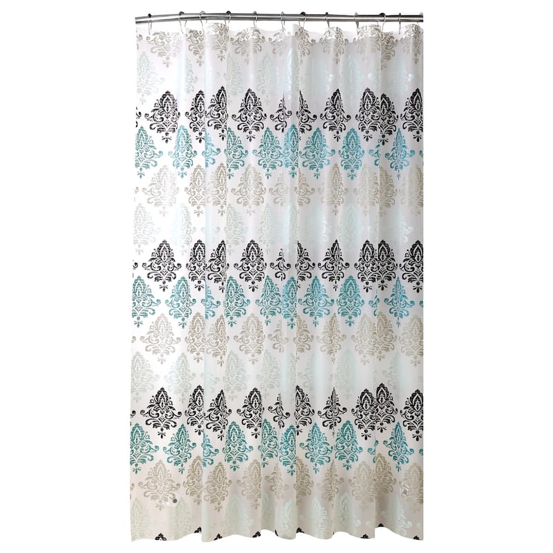 Bath Bliss 70" x 72" Shower Curtain in Paisley Design