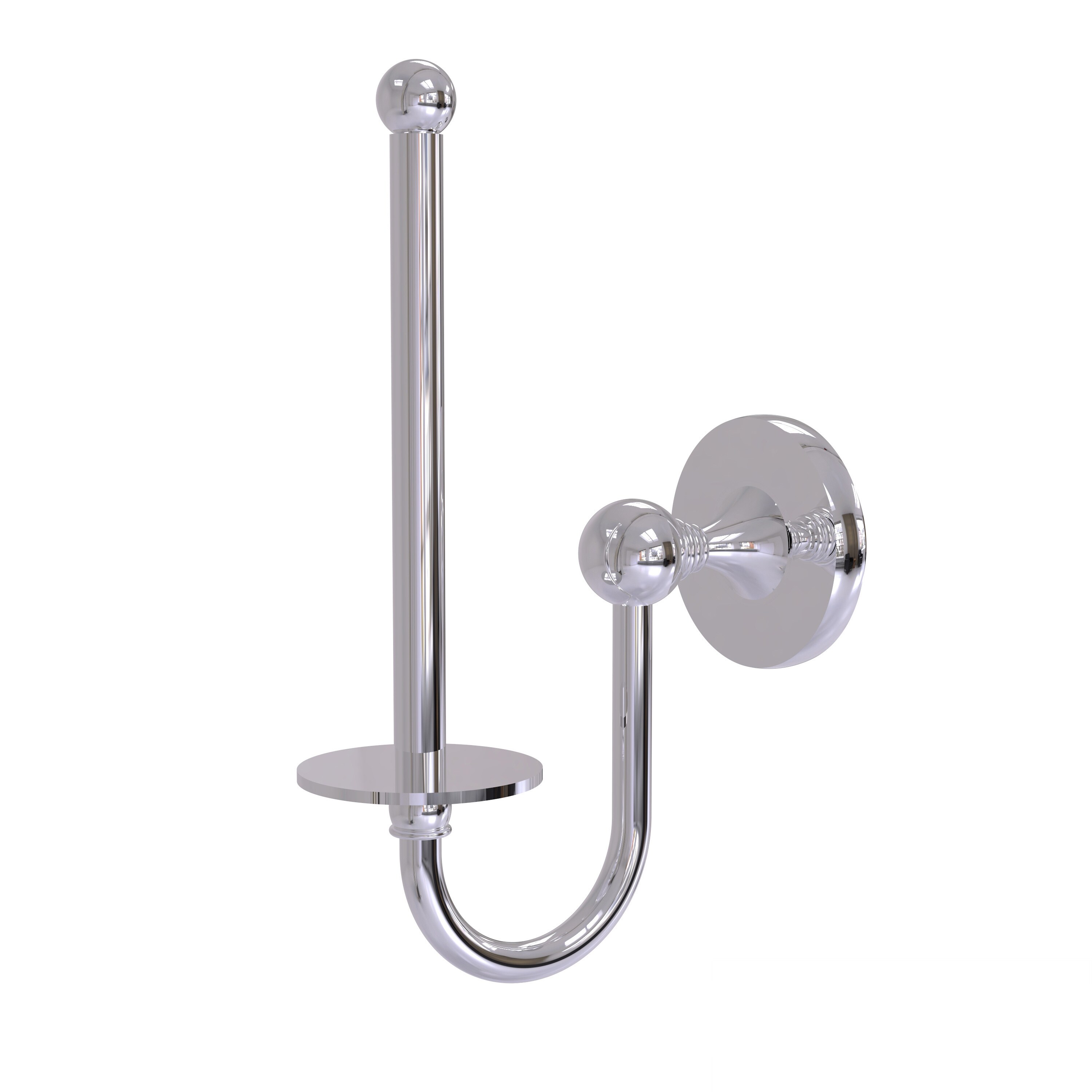 ALlied Brass Shadwell Collection Upright Toilet Tissue Holder - On