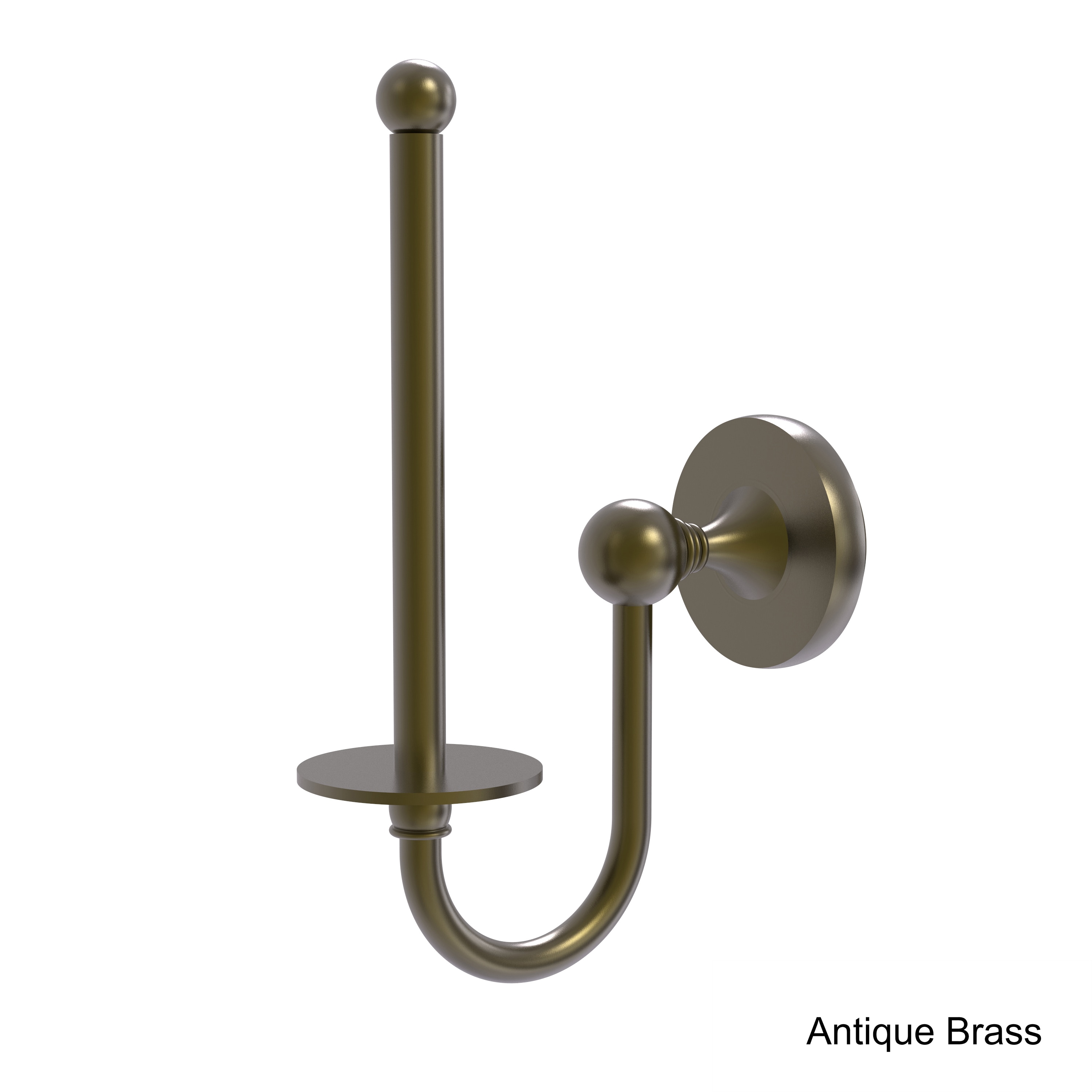 Allied Brass White/Silvertone Brass 16-inch Reeded Grab Bar - On