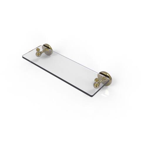 Allied Brass Shadwell Collection 16-inch Glass Vanity Shelf with Beveled Edges