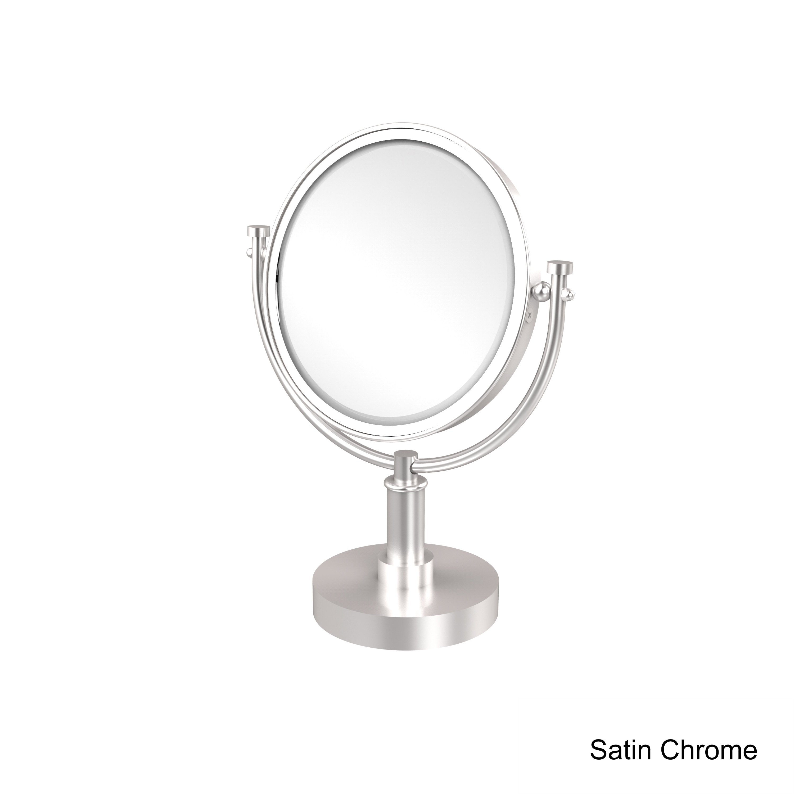 Allied Brass Adjustable Height Floor Standing Make-Up Mirror 8-in