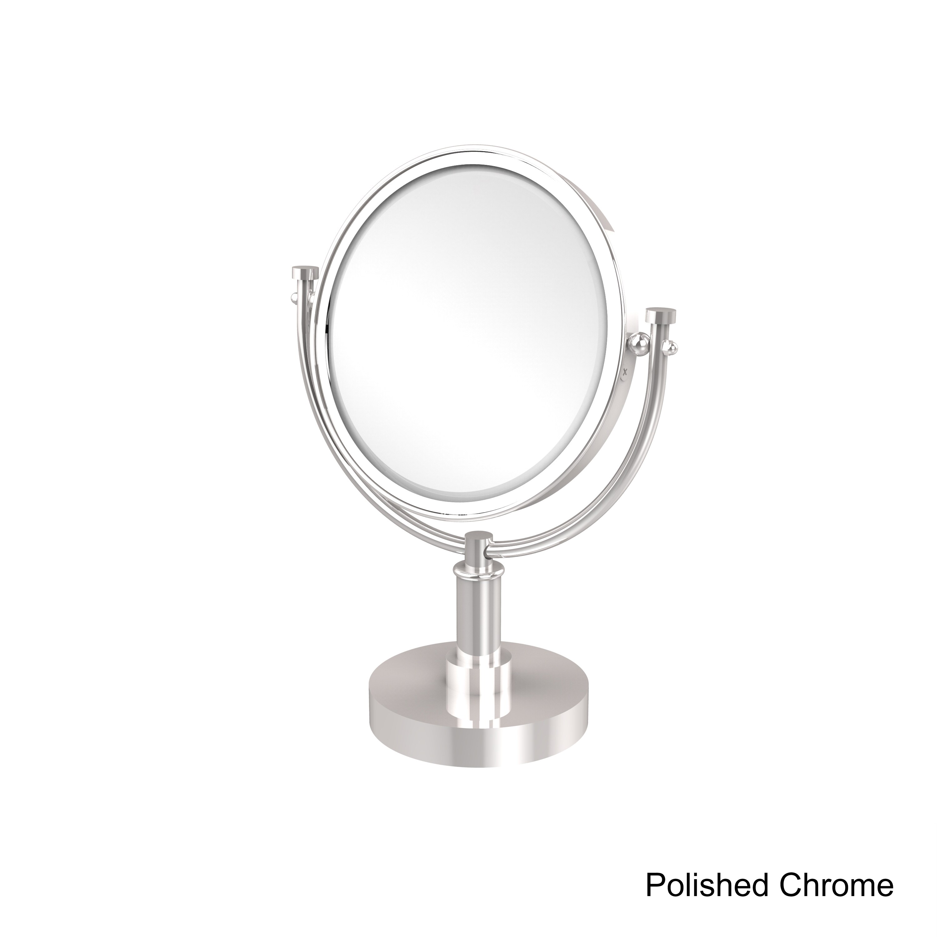 Allied Brass Adjustable Height Floor Standing Make-Up Mirror 8-in
