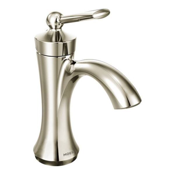 Shop Moen Wynford One Handle Bathroom Faucet Polished Nickel