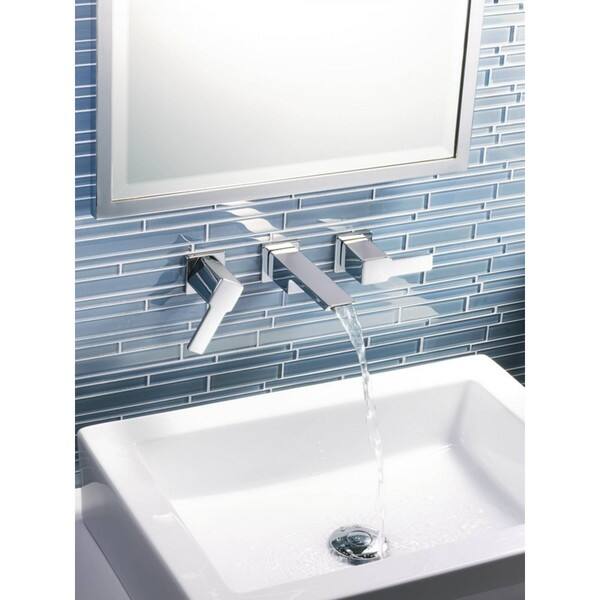 Shop Moen 90 Degree Two Handle Wall Mount Bathroom Faucet Chrome