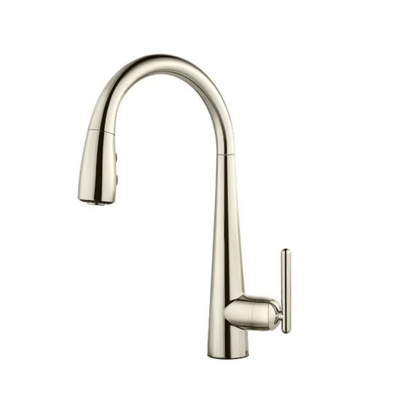 Pfister Lita Pull Down Kitchen Faucet Polished Nickel Gt529smd Pfister Lita Pull Down Kitchen Faucet Polished Nickel Gt529smd