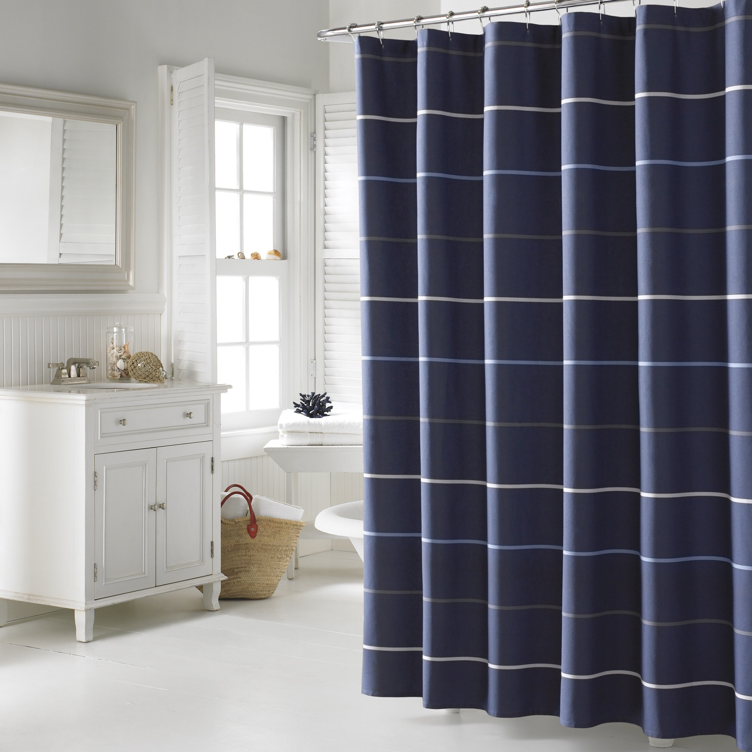 Shop Nautica Southport Cotton Shower Curtain Free Shipping On