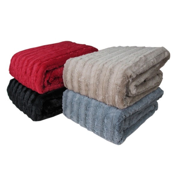 Oversized Super Soft Plush Fleece and Sherpa Blanket Free Shipping On
