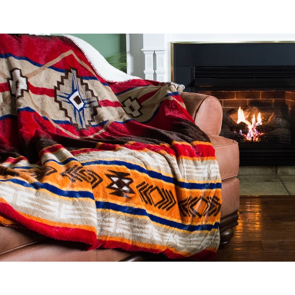 Southwest Quilted Throw, Multicolor | Cotton throw blanket ...