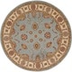 preview thumbnail 22 of 43, Nourison Modesto Persian Floral Border Area Rug 7'10" Round - Blue - Round