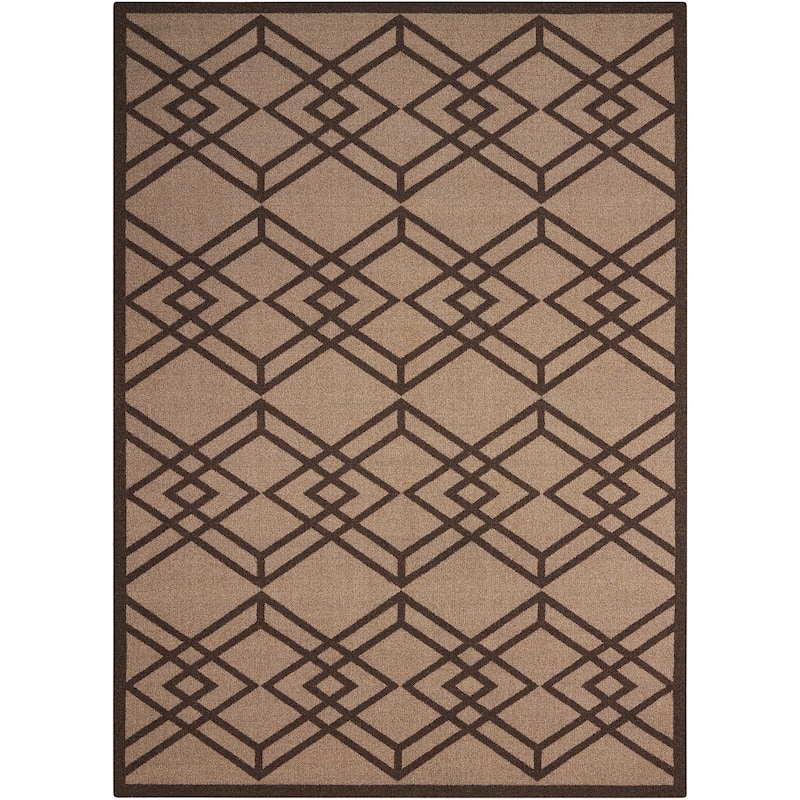 Nourison Enhance EN002 Area Rug - 8' x 10' - Tan - Rectangle