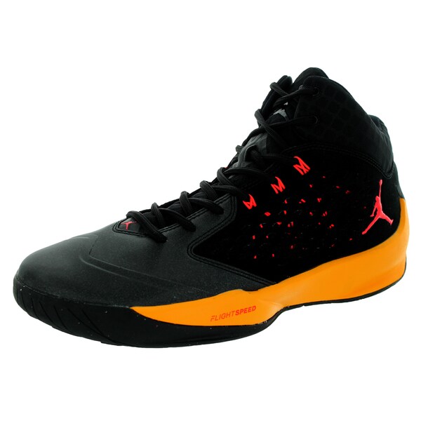 jordan black and orange shoes