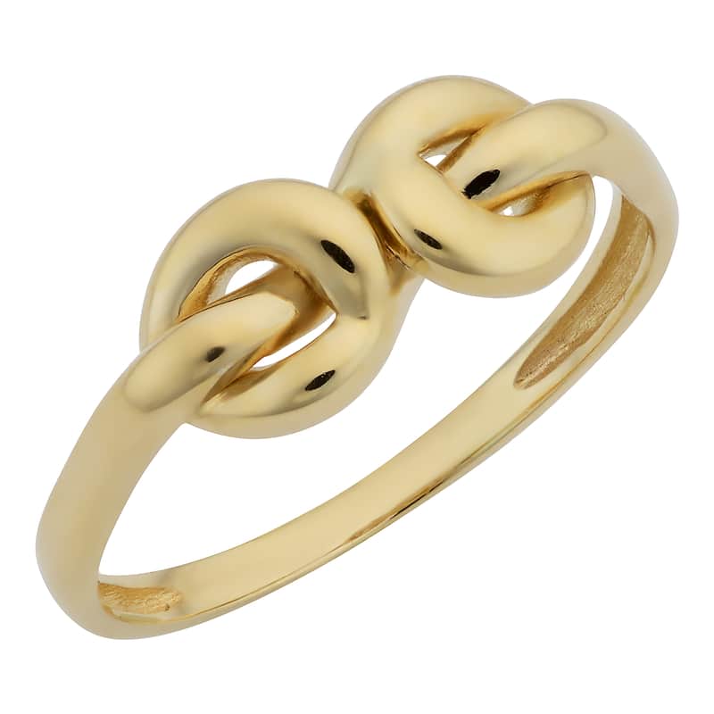 Fremada 14k Yellow Gold High Polish Love Knot Ring - Size 6