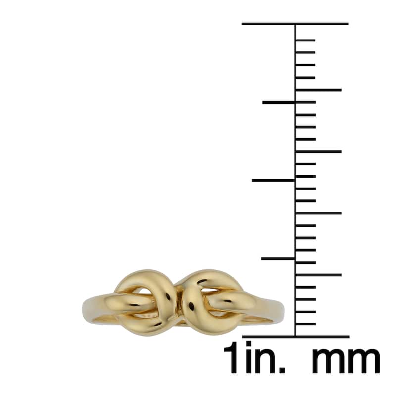 Fremada 14k Yellow Gold High Polish Love Knot Ring