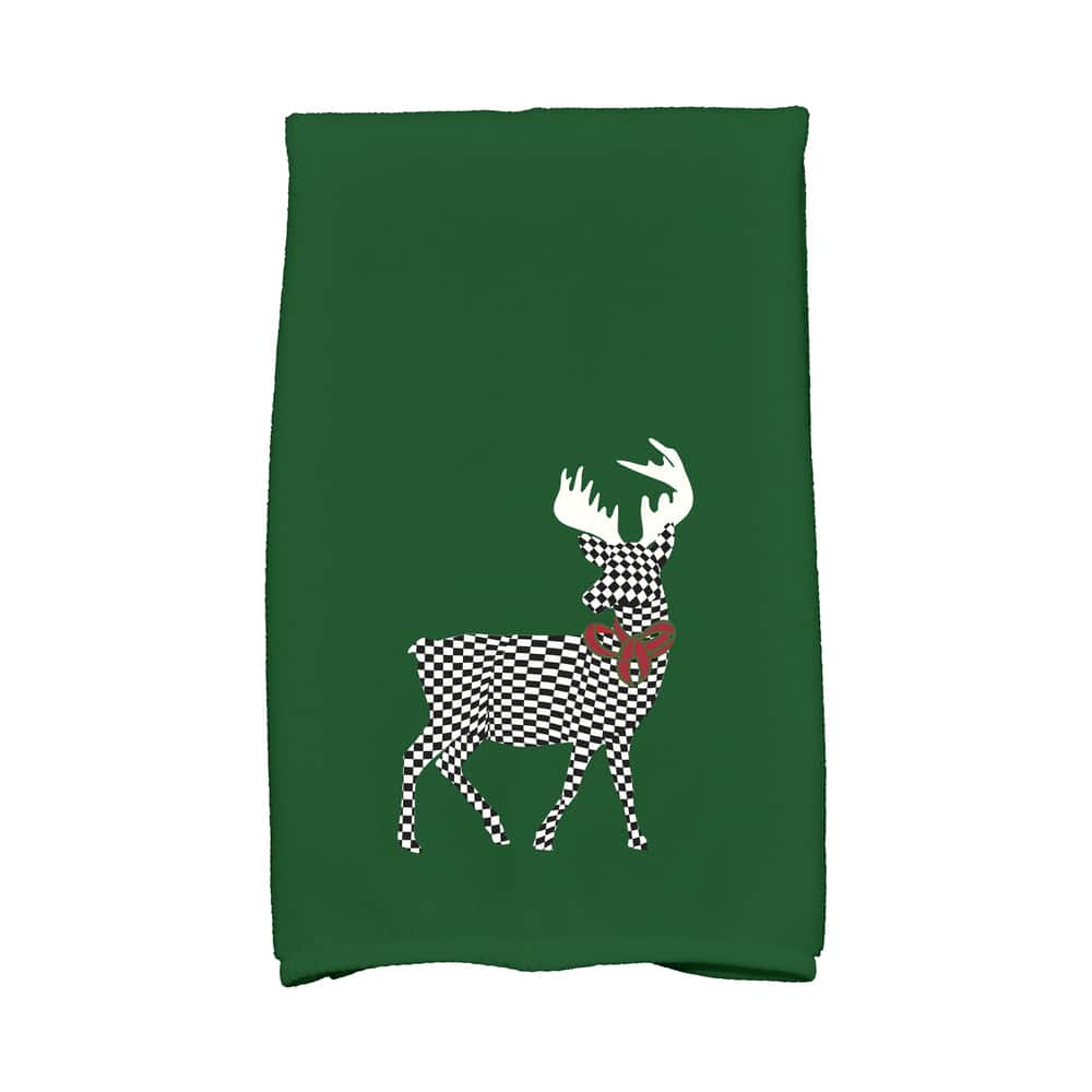 18 x 30-inch, Merry Deer, Animal Print Hand Towel