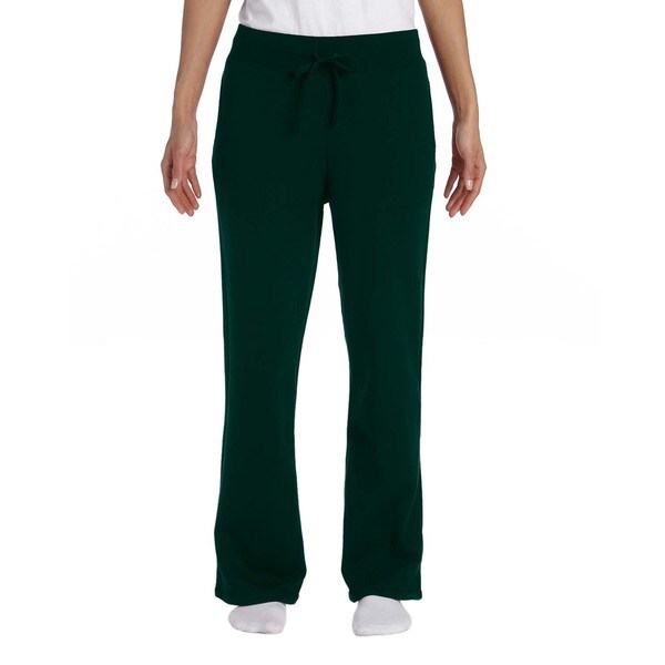 gildan women's open bottom sweatpants