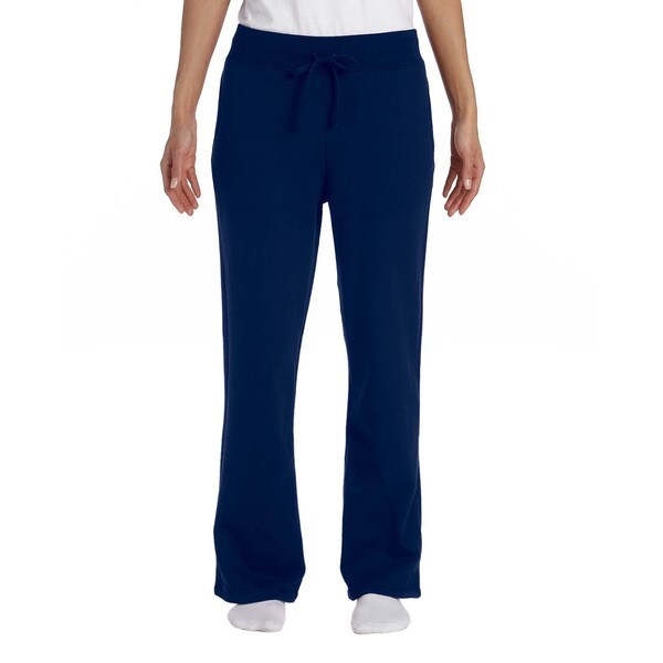 gildan women's open bottom sweatpants