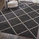 preview thumbnail 5 of 120, Nourison Brisbane Large Diamond Geometric Modern Shag Area Rug