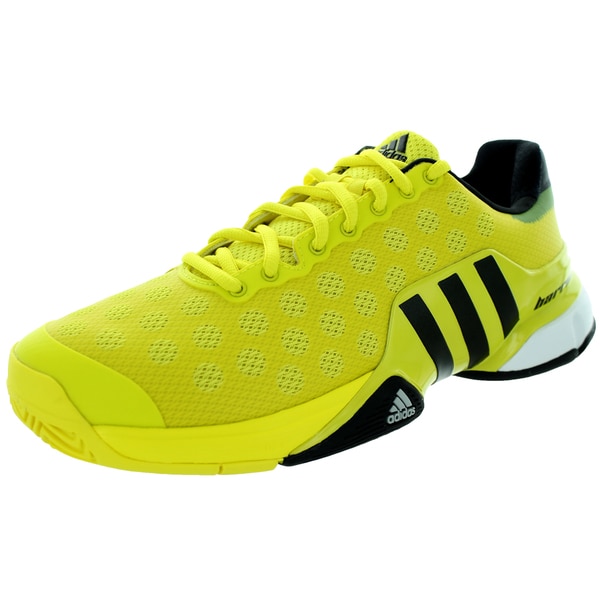 yellow black tennis shoes