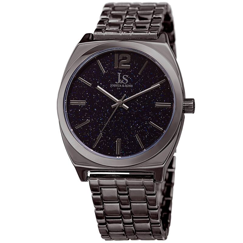 Joshua & Sons Men's Quartz Easy-to-Read Grey Bracelet Watch