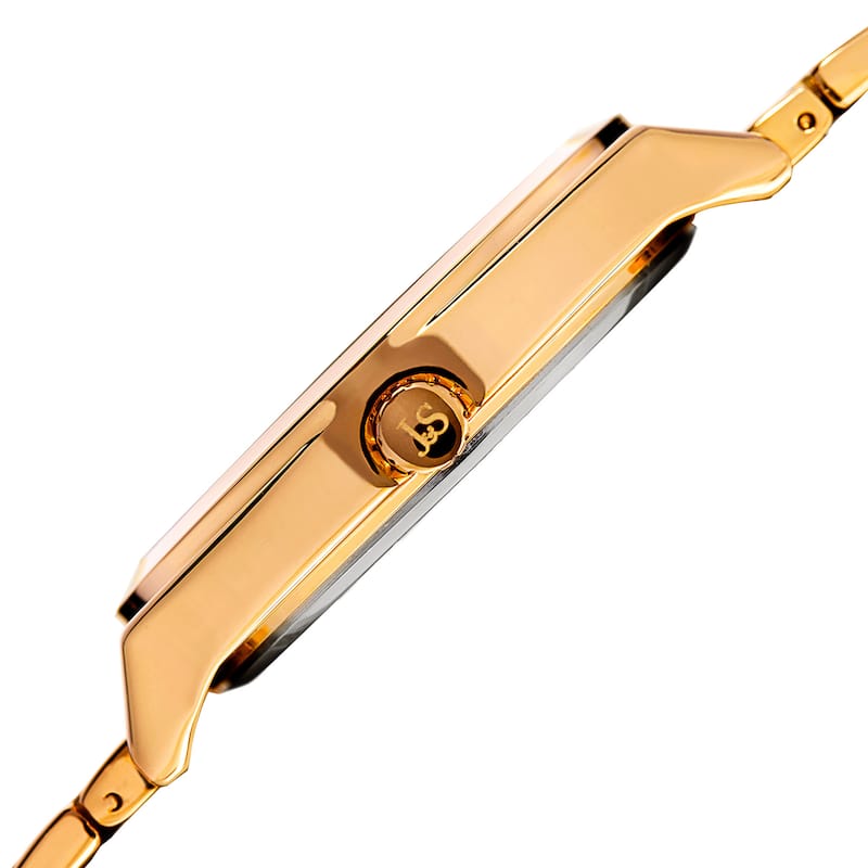 Joshua & Sons Men's Quartz Easy-to-Read Gold-Tone Bracelet Watch