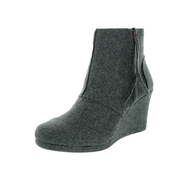 wedge grey boots