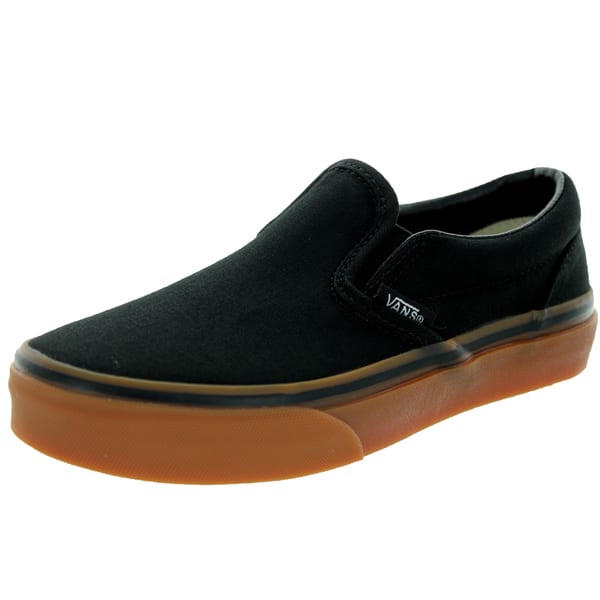 Shop Vans Kid S Classic Slip On Gumsole Black Classic Gum Skate