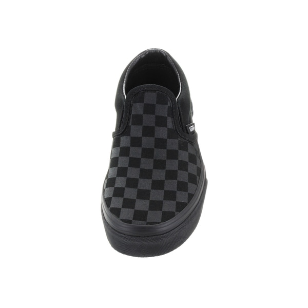 vans checkerboard black mono