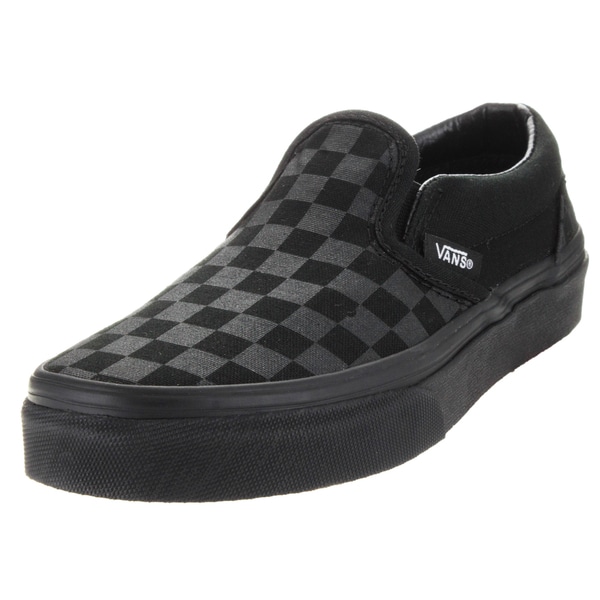 vans slip on full black