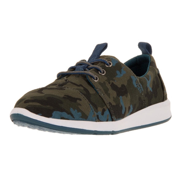 Toms Kid's Del Rey Sneaker Camo Printed Casual Shoe - Free Shipping On ...