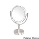 preview thumbnail 10 of 14, Allied Brass 8-inch 4x Magnification Vanity Top Make-up Mirror