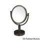 preview thumbnail 8 of 14, Allied Brass 8-inch 4x Magnification Vanity Top Make-up Mirror