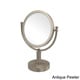 preview thumbnail 5 of 14, Allied Brass 8-inch 4x Magnification Vanity Top Make-up Mirror