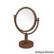 preview thumbnail 3 of 14, Allied Brass 8-inch 4x Magnification Vanity Top Make-up Mirror