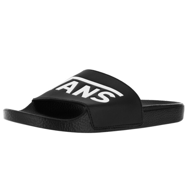 vans black slides womens