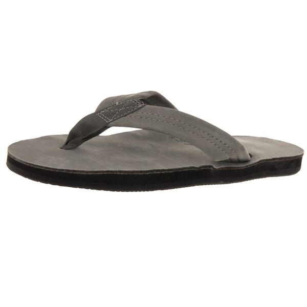 grey rainbow flip flops