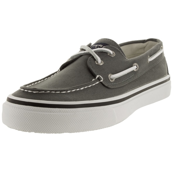 mens gray sperry boat shoes