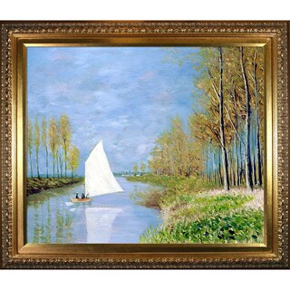 La Pastiche Claude Monet 'Small Boat on the Small Branch of the Seine ...