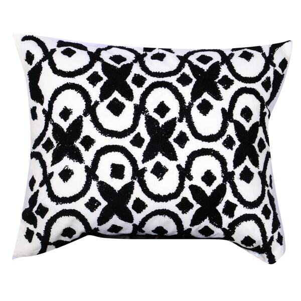 16-inches x 20-inches Embroidered Throw Pillow - Overstock - 12324811